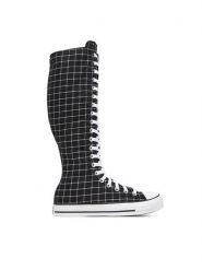 Converse Trampki Chuck Taylor All Star XXHi Plaid A13019C Czarny. Czarne trampki Converse, bez wzorów, z materiału, retro, bez zapięcia. Za 399.99 zł.