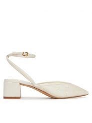 Aldo Czółenka Eliaa 14296203 Biały. Białe czółenka Aldo, bez wzorów, z materiału, bez obcasa, bez zapięcia. Za 459.99 zł.