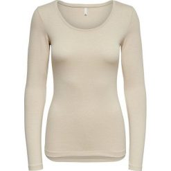 ONLY T-shirt damski na Live Love New Ls O-neck Top Noos Oatmeal Melange (rozmiar XS). T-shirty ONLY, xs, bez wzorów, sportowe, bez kołnierzyka, bez ramiączek. W wyprzedaży za 43.00 zł.