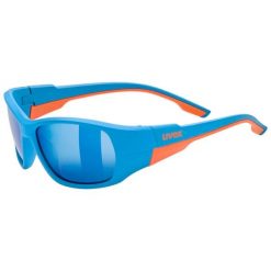 Okulary sportowe Uvex Sportstyle 514. Niebieskie okulary przeciwsłoneczne UVEX, bez wzorów. Za 93.68 zł.