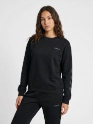 Bluza damska Hummel Keeper Chevron. Czarne bluzy Hummel, xl, bez wzorów, z bawełny, klasyczne, bez ramiączek, bez kaptura. Za 199.99 zł.