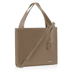 Shopperka skórzana BETLEWSKI TWB-DOL-50 TAUPE. Brązowe torebki klasyczne bez wzorów, ze skóry, bez dodatków. Za 379.99 zł.