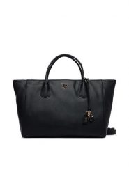 Guess Torebka Marissa HWBG23 33240 Czarny. Czarne shopper bag Guess, z aplikacjami, ze skóry, bez dodatków. Za 674.99 zł.