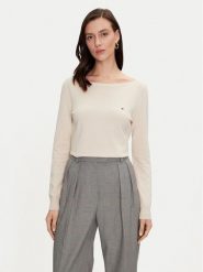 Tommy Hilfiger Sweter WW0WW40099 Beżowy Regular Fit. Brązowe swetry Tommy Hilfiger, s, bez wzorów, z syntetyku, bez ramiączek. Za 239.99 zł.