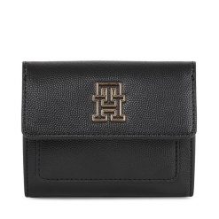 Mały Portfel Damski Tommy Hilfiger. Czarne portfele Tommy Hilfiger, bez wzorów. Za 179.99 zł.