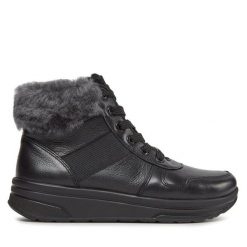 Botki Ara. Czarne botki ara, bez wzorów, bez obcasa, na płaskiej podeszwie, bez zapięcia. Za 629.99 zł.