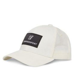 Czapka z daszkiem Compressport. Białe czapki z daszkiem Compressport, bez wzorów. Za 95.99 zł.