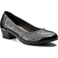Półbuty LASOCKI COMFORT 70718-04. Czarne półbuty wsuwane Lasocki Comfort, bez wzorów, ze skóry, bez obcasa. W wyprzedaży za 119.99 zł.