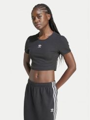 Adidas T-Shirt Essentials IY9664 Czarny Slim Fit. Czarne t-shirty adidas, s, bez wzorów, z bawełny, bez kołnierzyka, bez ramiączek. Za 109.99 zł.