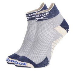 Skarpety krótkie Reebok. Niebieskie skarpetki Reebok, bez wzorów. Za 44.99 zł.