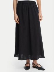 ONLY Spódnica maxi Tizana 15372613 Czarny Regular Fit. Czarne spódnice ONLY, s, bez wzorów, z bawełny, maxi. Za 139.99 zł.