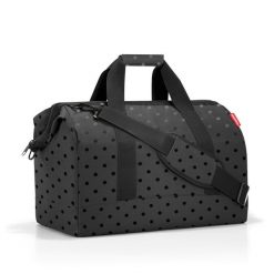 Torba allrounder l, glossy dots black. Czarne torby podróżne Reisenthel, bez wzorów, z tkaniny, na ramię. Za 241.00 zł.