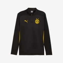 Bluza piłkarska na trening Puma Borussia Dortmund 24/25. Bluzy Puma, l, bez wzorów, z materiału, bez kaptura, na fitness i siłownię. Za 349.99 zł.