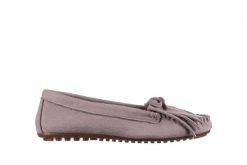 Mokasyny Bayla-161 093 388 6005 Srebrny Szary 161043, Skóra naturalna - 36. Szare mokasyny Bayla, bez wzorów, ze skóry. W wyprzedaży za 89.10 zł.