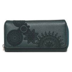Desigual Portfel Damski Ciemnozielony Maria Dark Amber. Portfele marki Desigual. W wyprzedaży za 214.00 zł.