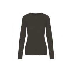 Damski sweter z okrągłym dekoltem Kariban. Szare swetry KARIBAN, m, bez wzorów, z bawełny, eleganckie, bez ramiączek. Za 230.00 zł.