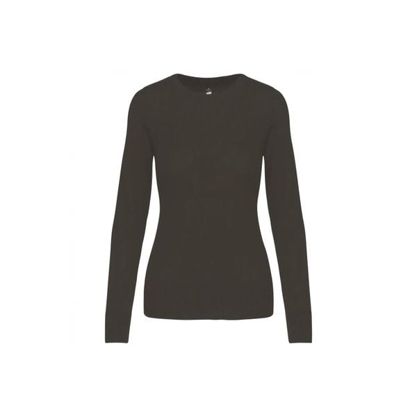 Damski sweter z okrągłym dekoltem Kariban. Szare swetry KARIBAN, m, bez wzorów, z bawełny, eleganckie, bez ramiączek. Za 181.00 zł.