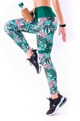 Legginsy sportowe z tropikalnym nadrukiem na fitness damskie 2skin MADAGASKAR. Czerwone legginsy 2SkIN, bez wzorów, z dzianiny, sportowe, długie. Za 69.00 zł.