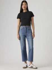Levi's Dżinsy - Straight fit - w kolorze niebieskim rozmiar: W25/L29. Niebieskie jeansy Levi's, l, z aplikacjami, ze skóry, klasyczne, z podwyższonym stanem. Za 264.95 zł.