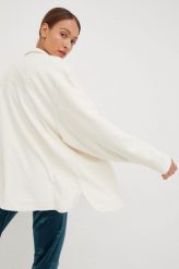 Reebok Classic koszula polarowa kolor beżowy relaxed. Brązowe koszule Reebok Classic, l, bez wzorów, z polaru, bez kołnierzyka, bez ramiączek. W wyprzedaży za 189.99 zł.