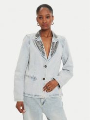 One Teaspoon Marynarka 26469 Niebieski Relaxed Fit. Niebieskie marynarki i żakiety One Teaspoon, l, bez wzorów, z bawełny, bez ramiączek. Za 669.99 zł.
