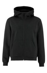 Craft Community 2.0 FZ Hoodie W – bluza z kapturem z bawełny organicznej i. Czarne bluzy Craft, s, bez wzorów, z bawełny, z kapturem, na fitness i siłownię. Za 309.30 zł.