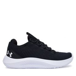 Buty na siłownię Under Armour. Czarne buty treningowe Under Armour, bez wzorów, bez zapięcia, na fitness i siłownię. Za 404.99 zł.