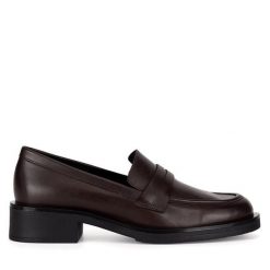 Mokasyny GINO ROSSI. Brązowe mokasyny Gino Rossi, bez wzorów. Za 299.99 zł.