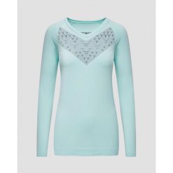 Koszulka biegowa damski termoaktywna X-Bionic Twyce Run Shirt LS Blue. Niebieskie bielizna termoaktywna damska XBIONIC, bez wzorów, bez ramiączek, rowerowe. W wyprzedaży za 325.00 zł.