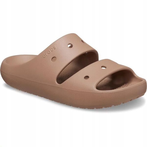 Klapki Dla Dorosłych Crocs Classic V2 Sandal. Niebieskie klapki Crocs, bez wzorów, z materiału, bez obcasa, bez zapięcia. Za 135.99 zł.