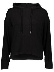 Herrlicher Bluza w kolorze czarnym rozmiar: XS. Czarne bluzy Herrlicher, xs, bez wzorów, bez kaptura. Za 74.81 zł.