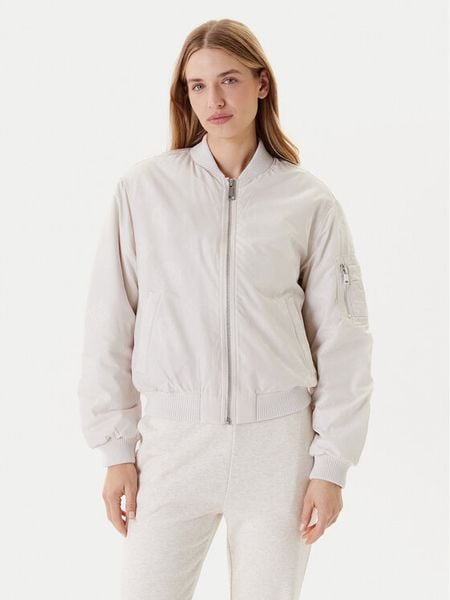 Guess Kurtka bomber W5YL08 WHDK2 Écru Regular Fit. Kurtki Guess, xxl, z aplikacjami, z syntetyku, bez kaptura. Za 419.99 zł.