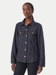 Calvin Klein Jeans Koszula jeansowa Trucker LV047H777G Granatowy Slim Fit. Niebieskie koszule Calvin Klein Jeans, s, bez wzorów, z bawełny, bez kołnierzyka, bez ramiączek. Za 489.99 zł.