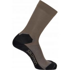 Skarpety sportowe Salomon Speedcross Crew Trail Run, wysokie. Zielone skarpetki Salomon, bez wzorów. Za 79.00 zł.