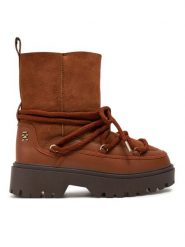 Tommy Hilfiger Śniegowce FW0FW08085 Brązowy. Brązowe śniegowce Tommy Hilfiger, bez wzorów, ze skóry, bez zapięcia. Za 949.99 zł.