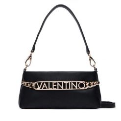 Torebka Valentino. Czarne listonoszki Valentino, bez wzorów, bez dodatków. Za 569.99 zł.