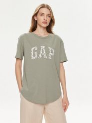 Gap T-Shirt 875093-00 Zielony Relaxed Fit. Zielone t-shirty GAP, s, bez wzorów, z bawełny, bez kołnierzyka, bez ramiączek. Za 99.99 zł.