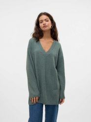 Vero Moda Sweter w kolorze zielonoszarym rozmiar: S. Szare swetry Vero Moda, s, bez wzorów, bez ramiączek. Za 83.62 zł.