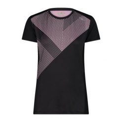 Damska koszulka z okrągłym dekoltem CMP. Czarne t-shirty sportowe CMP, xl, bez wzorów, z materiału, bez ramiączek, trekkingowe. Za 212.00 zł.