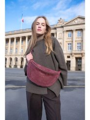 Maison héritage PARIS Skórzana saszetka "Rachel" w kolorze bordowym - 34 x 17 x 10 cm rozmiar: onesize. Czerwone nerki i saszetki maison héritage PARIS, bez wzorów, z materiału, sportowe, bez dodatków. Za 260.99 zł.