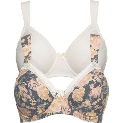 Biustonosz (2 szt.) bonprix z nadrukiem + biel wełny. Biustonosze marki bonprix. Za 35.98 zł.