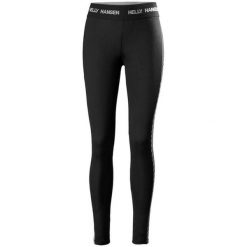 Legginsy damskie Helly Hansen Lifa. Czarne legginsy Helly Hansen, bez wzorów, sportowe. Za 228.50 zł.