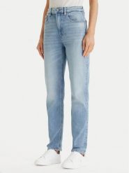Calvin Klein Jeans Jeansy LV047F670G Niebieski Mom Fit. Niebieskie jeansy Calvin Klein Jeans, bez wzorów, z bawełny. Za 489.99 zł.