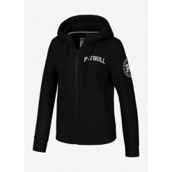 Bluza damska Pitbull rozpinana z kapturem Tyrian. Czarne bluzy PITBULL, m, bez wzorów, sportowe, bez ramiączek, z kapturem. W wyprzedaży za 185.90 zł.
