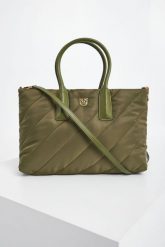 Torebka damska Shopping Puff Maxi Quilt PINKO. Brązowe torebki klasyczne Pinko, bez wzorów, pikowane, bez dodatków. W wyprzedaży za 737.40 zł.