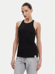 Calvin Klein Underwear Top LV00QS7492 Czarny Slim Fit. Czarne topy Calvin Klein Underwear, xl, bez wzorów, z bawełny, bez kołnierzyka, bez ramiączek. Za 99.99 zł.