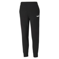 Damskie spodnie dresowe Essentials PUMA Black. Czarne spodnie dresowe Puma, bez wzorów, z dresówki. Za 179.00 zł.