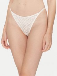 BOSS Stringi 50520383 Beżowy. Brązowe stringi Boss, bez wzorów, z syntetyku. Za 119.99 zł.