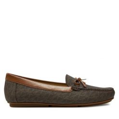 Mokasyny MICHAEL Michael Kors. Brązowe mokasyny MICHAEL Michael Kors, bez wzorów. Za 449.99 zł.