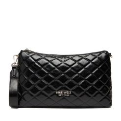 Torebka Nine West. Czarne listonoszki Nine West, bez wzorów, bez dodatków. Za 179.99 zł.
